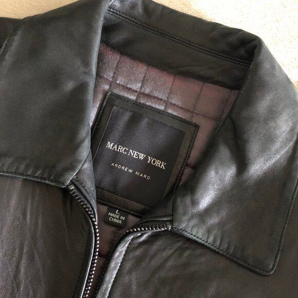 Men's Marc New York Leather Jacket - Picture 3 of 9